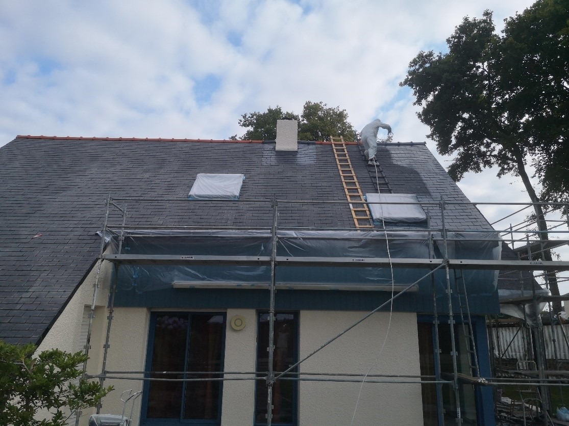 Rénovation d'une toiture fibro